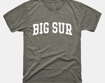 Stor Sur tröja | Big Sur California Varsity Style T-shirt
