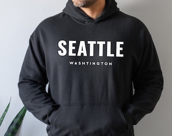Moletom com capuz Seattle | Moletom com capuz clássico Seattle | Moletom com capuz unissex adulto para homens e mulheres