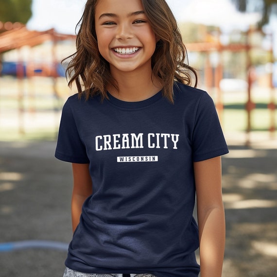 Camisa Cream City para ninos Camiseta juvenil Cream City Wisconsin Camiseta Milwaukee Etsy Espana