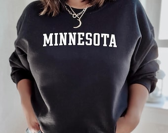 Minnesota Sweatshirt | Minnesota Klassisches Sweatshirt mit Rundhalsausschnitt | Minnesota Unisex Sweatshirt