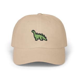 Dinosaur Dad Hat | Classic Embroidered Dinosaur Dad Cap | Dinosaur Hat