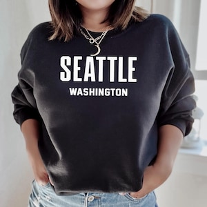 Seattle Sweatshirt | Puget Sound Washington | Seattle Washington Crewneck Sweatshirt