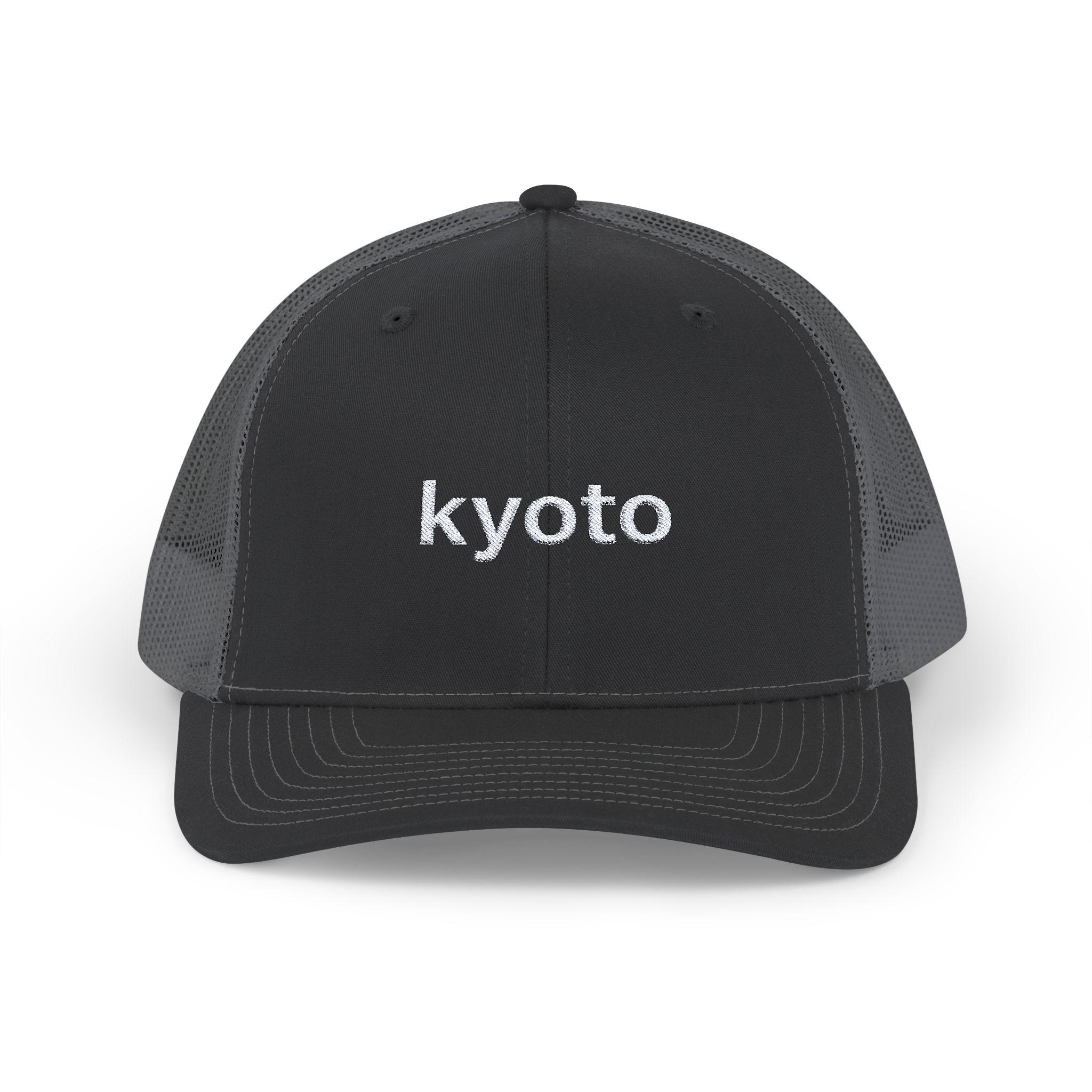 Kyoto Trucker Hat | Embroidered Kyoto Trucker Hat | Kyoto Japan