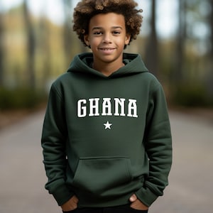 Ghana Kids Hoodie | Ghana Youth Pullover Hoodie | Accra, West Africa, Gold Coast