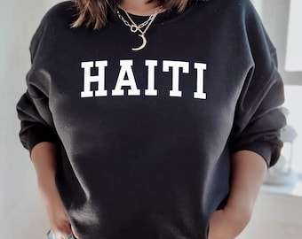 Haiti Sweatshirt | Haiti Classic Crewneck Sweatshirt | Adult Unisex Sweatshirt