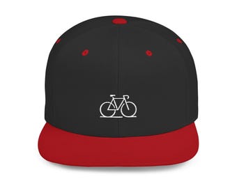 Czapka z daszkiem Bicycle Flat Bill | Haftowana czapka z daszkiem Bicycle Flat Bill | Czapka rowerowa