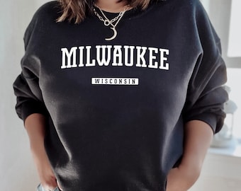 Milwaukee Sweatshirt | Milwaukee Wisconsin Crewneck Sweatshirt | MKE, Cream City