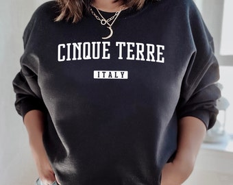 Cinque Terre Sweatshirt | Cinque Terre Italien Rundhals-Sweatshirt | Italienisches Geschenk
