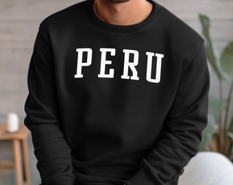 Peru Sweatshirt | Peru Crewneck Sweatshirt | Peruvian, Lima, Andes, Machu Picchu