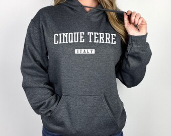 Cinque Terre Kapuzenpullover | Cinque Terre Italien Pullover Hoodie | Urlaub in Italien