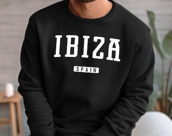 Ibiza Sweatshirt | Ibiza Spain Crewneck Sweatshirt | Balearic, Ibiza Vacation