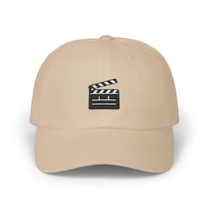Clapperboard Dad Hat | Classic Embroidered Clapperboard Dad Cap | Clapperboard Hat