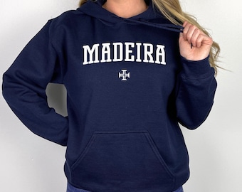 Madeira Luvtröja | Madeira Portugal Pullover Hoodie | Funchal, Atlanten, Ö