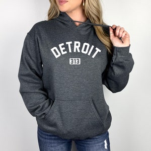 Detroit Hoodie | Detroit 313 Classic Pullover Hoodie | Detroit Adult Unisex Hoodie