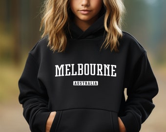 Melbourne Hoodie | Melbourne Australia Youth Pullover Hoodie | Australian Travel