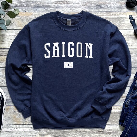 Saigon Sweatshirt Saigon Vietnam Vintage Crewneck Sweatshirt Etsy