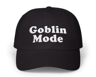 Goblin Mode Dad Hat | Classic Embroidered Goblin Mode Dad Cap | Goblin Mode Hat