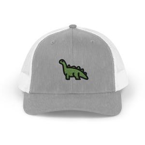 Dinosaur Trucker Hat | Embroidered Dinosaur Trucker Hat | Dinosaur Hat
