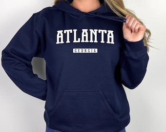 Atlanta Hoodie | Atlanta Georgia Pullover Hoodie | ATL, 404, Big Peach, A-Town