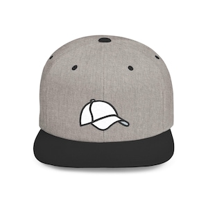 Baseball Cap Flat Bill Hat | Embroidered Baseball Cap Flat Bill Snapback | Baseball Cap Hat