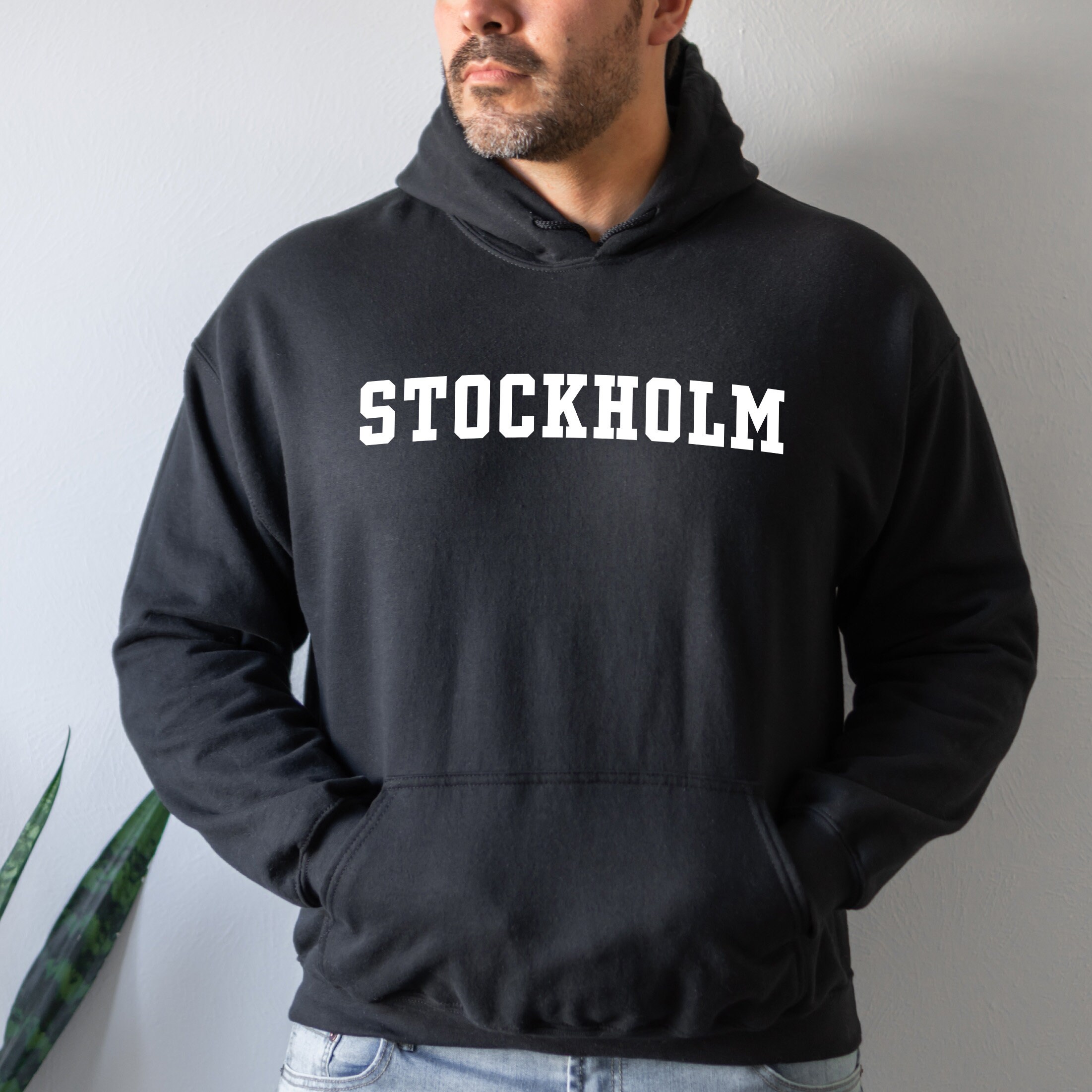 Stockholm Hoodie | Stockholm Sweden Classic Pullover Hoodie