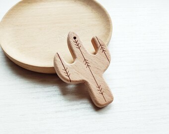 Desert Cactus Teething Pendant