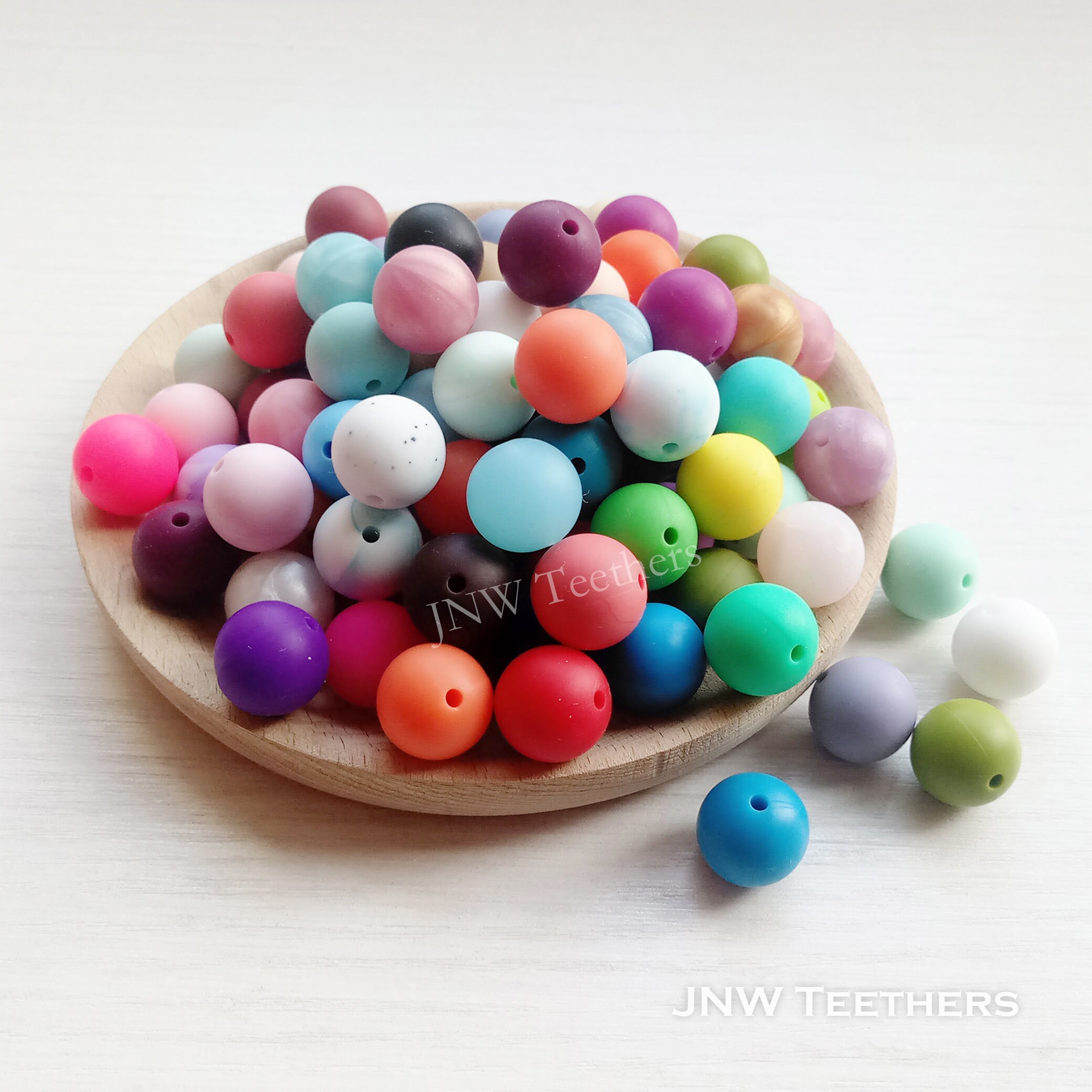 Set of 100 1000 Bead 15 mm Silicone Round Wholesale 15mm Etsy