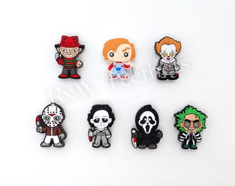 Horror Friends Silicone Focal Beads, Halloween Horror Movies Characters Bundle Silicone Focal Beads