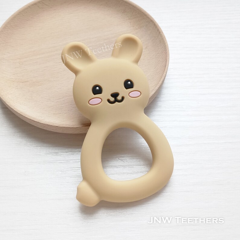 BPA Free Silicone Bunny Teether Bulk Food Grade Bite Pendant Etsy