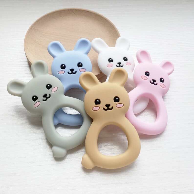 silicone bunny teether