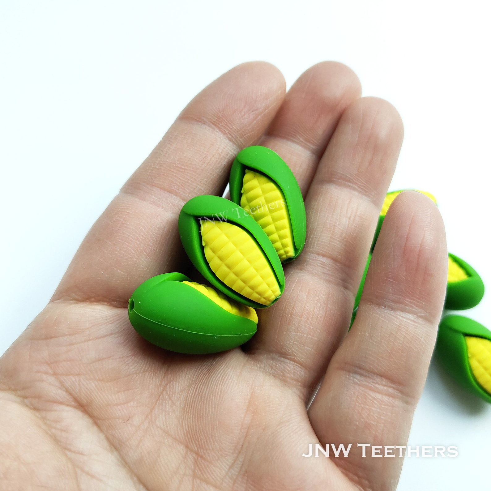 2 100 Silicone Sweet Corn Beads Corn Silicone Beads Etsy