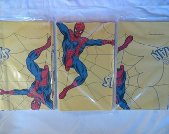Vintage 1978 Spider-Man Party Table Cover, NOS, Lot of 3