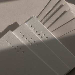 de remerciements |  Feuille pressée |  Minimal