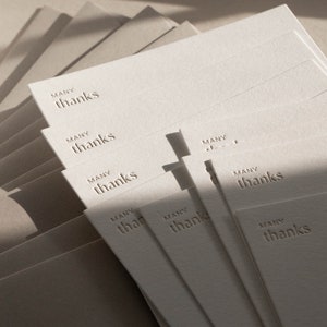 Many Thanks Thank You Card |  Foil Pressed  |  Minimal