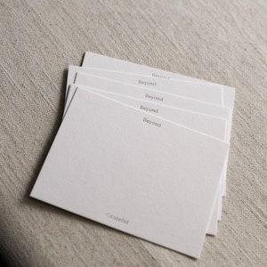 Minimal Beyond Grateful Foil Pressed Thank You Card