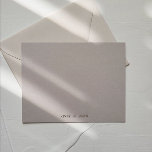 Design One Personalized Note Cards with Envelopes Foil Pressed image 5