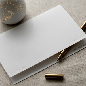 Minimal 'To My... Wedding Day' with Date Foil Pressed Card 100% Cotton