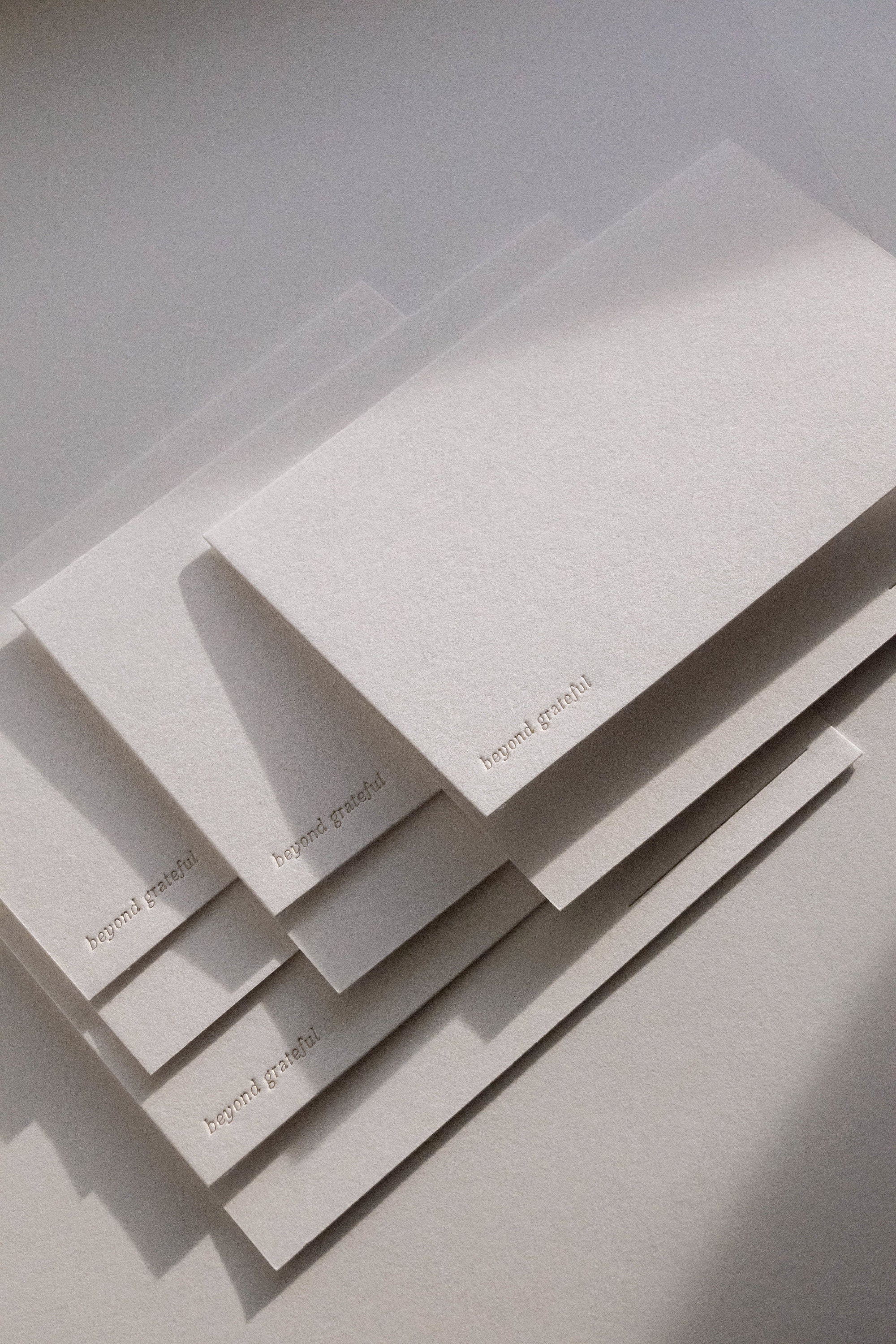 Beyond Grateful Thank You Card |  Foil Pressed  |  Minimal