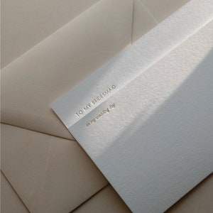 À MA demoiselle d'honneur le jour de mon mariage Carte pressée aluminium 100 % coton