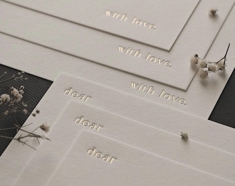With Love Cards  |  Foil Pressed  |  Minimal