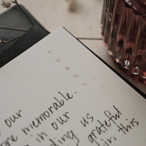 Thank You Card | Foil Pressed | Minimal - Etsy