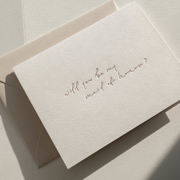 Maid of Honor Proposal - Etsy