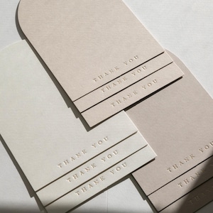Cartes de remerciement compactes Arch Foil