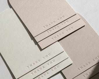 Arch Foil Pressed Thank You Cards