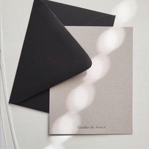 Design One Personalized Note Cards with Envelopes Foil Pressed image 4