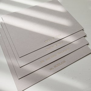 Design One Personalized Note Cards with Envelopes Foil Pressed image 8