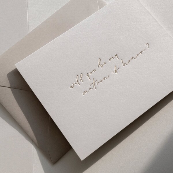 Matron of Honor Proposal - Etsy
