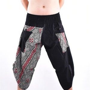 Gratis Upgrade Express Shipping Harem broek, Yoga broek, Wijde been broek, broek, Samurai broek bedrukt met