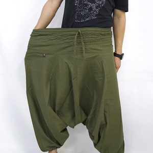 Plus size XXL gestreepte bedrukte katoenen baggy broek, Hmong broek, yoga broek, harem broek, hippie broek, unisex gratis upgrade express verzending