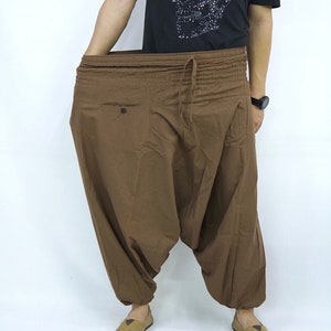 Plus size XXL gestreepte bedrukte katoenen baggy broek, Hmong broek, yoga broek, harem broek, hippie broek, unisex gratis upgrade express verzending